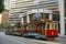 Vintage Cable Car on the streets of San Francisco