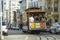 Vintage Cable Car on the streets of San Francisco