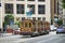 Vintage Cable Car on the streets of San Francisco