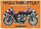 Vintage cafe racer motorcycle poster