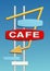 Vintage Cafe Sign