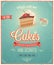 Vintage Cakes Poster.