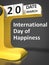 Vintage Calendar International Day of Happiness