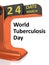 Vintage calendar World Tuberculosis Day