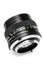 Vintage camera DSLR lens on white