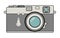 Vintage camera vector illustration