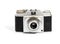 Vintage camera on white