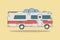 Vintage Camping Car / Bus For All Family.