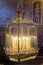 Vintage candelabra on King\\\'s Staircase at Hampton Court Palace - London