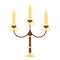 Vintage Candelabrum Isolated