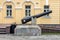 Vintage cannon in Daugavpils fortress