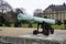 Vintage cannons displayed outside Les Invalides