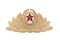 Vintage cap badge for the Soviet Army