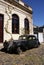 Vintage car in Colonia del Sacramento street, Uruguay