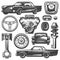 Vintage Car Components Collection
