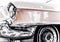 Vintage car detail with restored chrome plating