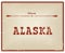 Vintage card Welcome to Alaska