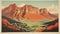 Vintage Carlsbad Caverns National Park Mountain Postcard