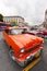 Vintage cars parked in Havana