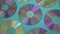 Vintage CD or DVD disk background, old circle discs used for data storage, share movies and music