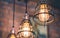 Vintage Ceiling Metal Cage Lighting