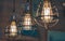 Vintage Ceiling Metal Cage Lighting