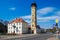 Vintage Central Fire tower. Grodno, Belarus.