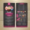 Vintage chalk drawing dessert menu design. Sweet cupcake