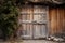 Vintage Charm: Aged Wooden Entrance.