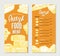 Vintage Cheese Restaurant Menu Template