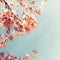 Vintage cherry blossom - sakura flower.