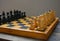 Vintage chess board game