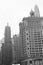 Vintage Chicago Skyline Landscape Photograph