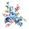 Vintage chintz flowers design and decoration element