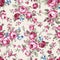 Vintage chintz roses seamless pattern