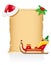 Vintage christmas blank scroll vector illustration