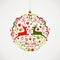 Vintage Christmas elements bauble design EPS10 fil