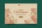 vintage christmas landing page template vector design illustration