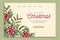 vintage christmas landing page vector design