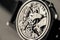 Vintage chronograph mechanical watch close-up