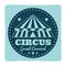 Vintage circus emblem with grunge effect