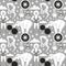 Vintage circus. Seamless pattern