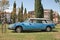 Vintage Citroen DS 20 Break (1972), classic station wagon French car, in San Carlo motor festival, Cesena, Italy,