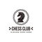 Vintage classic badge emblem chess club, chess tournament, horse logo vector icon