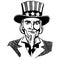 Vintage Clipart 140 Uncle Sam Portrait