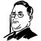 Vintage Clipart 280 Man With Glasses That Looks Like Theodore Roosevelt