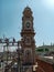 vintage Clock tower outside Ajmer junction railway station