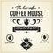 Vintage Coffee house Labels and Icons