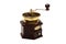 Vintage coffee mill on white background