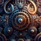 Vintage cogs gears banner background wallpaper